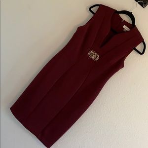 5/$30 Burgundy Calvin Klein dress